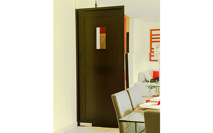 Tipo Roble de Cocina 2 Tableros Tono Wengue